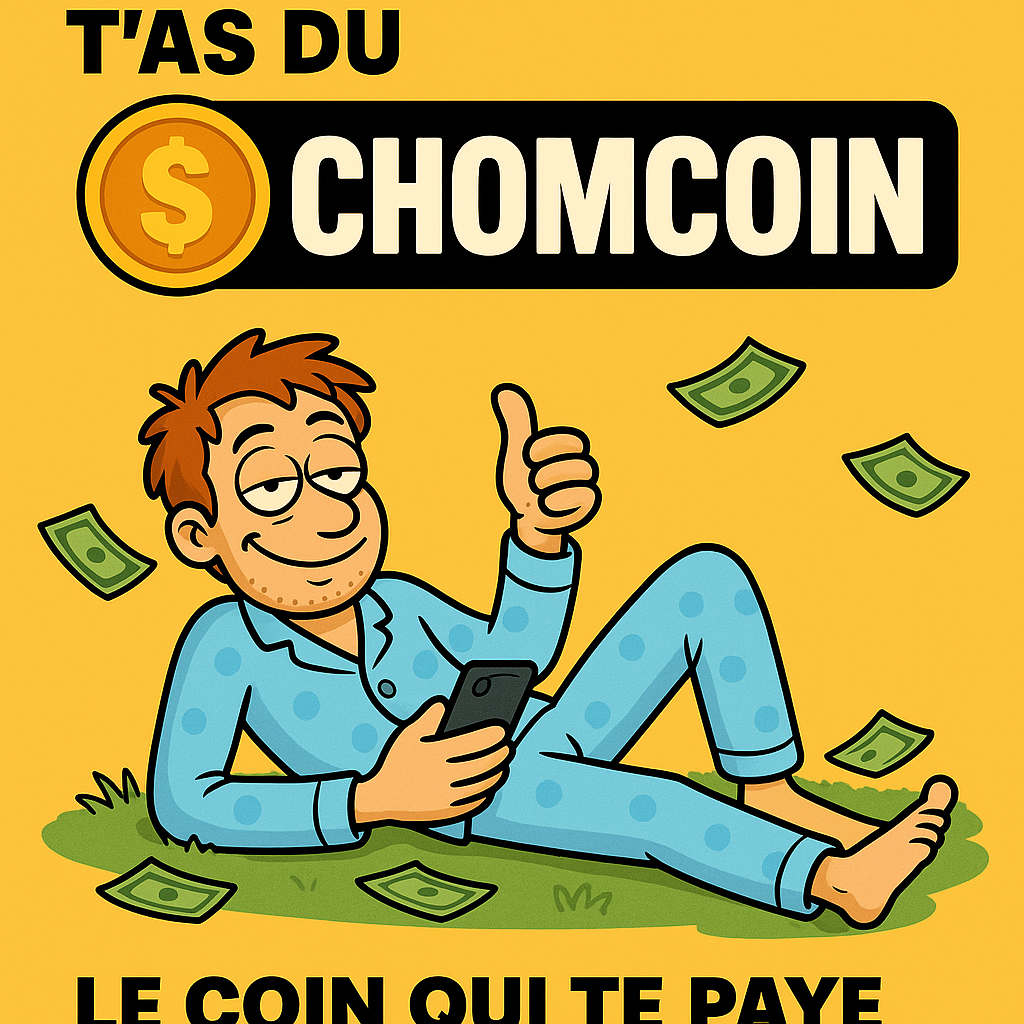 Mème Chomcoin sur canapé